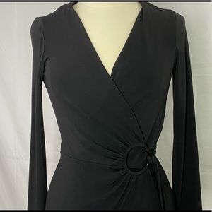 Trina Turk Black Wrap Dress